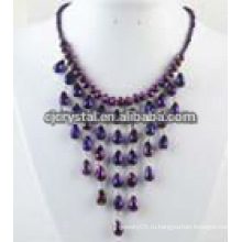 Ожерелье из фиолетового кристалла